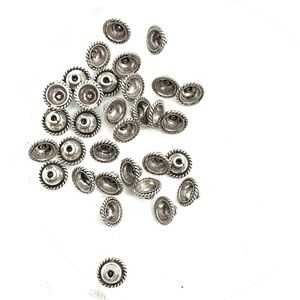 8 Bali Sterling Silver Bead Caps